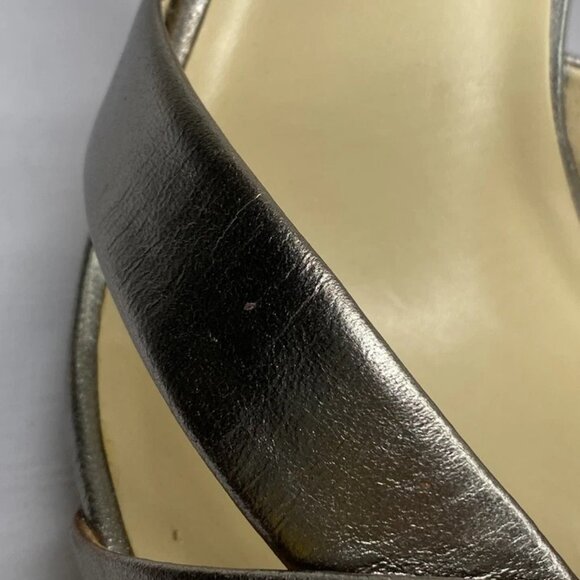 Via Spiga Womens Sandals Gray Size 9.5M Lyra High Cone Heel Ankle Strap Buckle - Picture 3 of 8